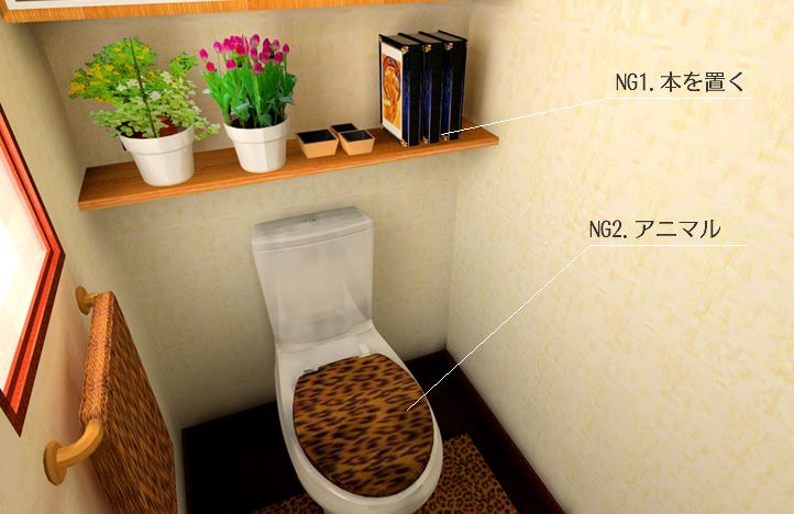 トイレの風水インテリア 方角別カラーなど3dcgでご紹介 運びを良くする風水インテリア