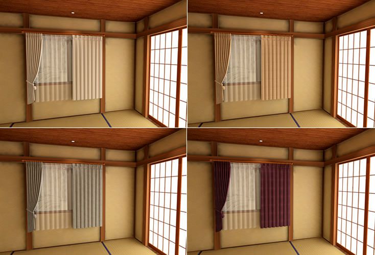 和室に似合うカーテンを色々なスタイルから探す インテリアハート