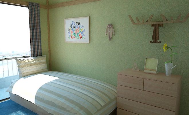 小中学生向けに６畳和室を子供部屋としてコーディネート例part1 子供部屋のレイアウト インテリアコーディネート