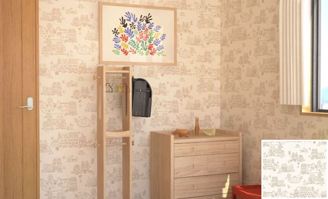子供部屋に試したい国産壁紙クロスを貼ってみたイメージ例１１選 子供部屋のレイアウト インテリアコーディネート