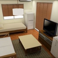 SOHOインテリア例〜１LDKの３畳部屋を仕事部屋にレイアウトする