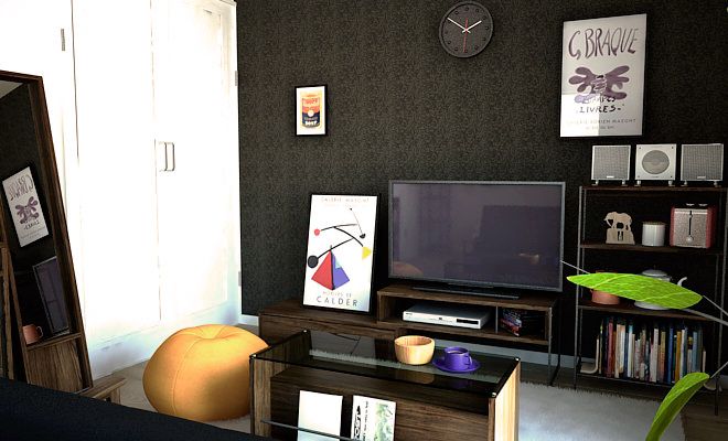 黒い部屋が好き インテリアコーディネートにブラックを上手に使った